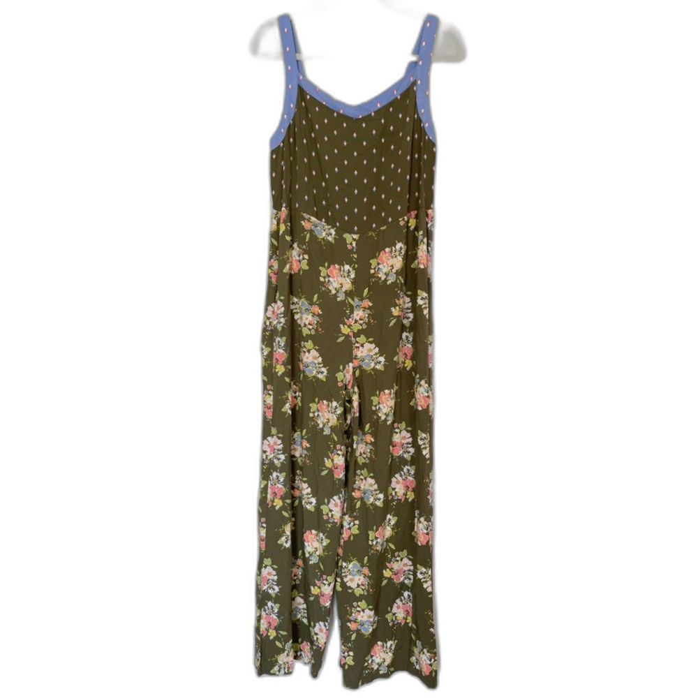 Matilda Jane Boho Floral Wide Leg Jumpsuit with pockets Size Small - Medium D160